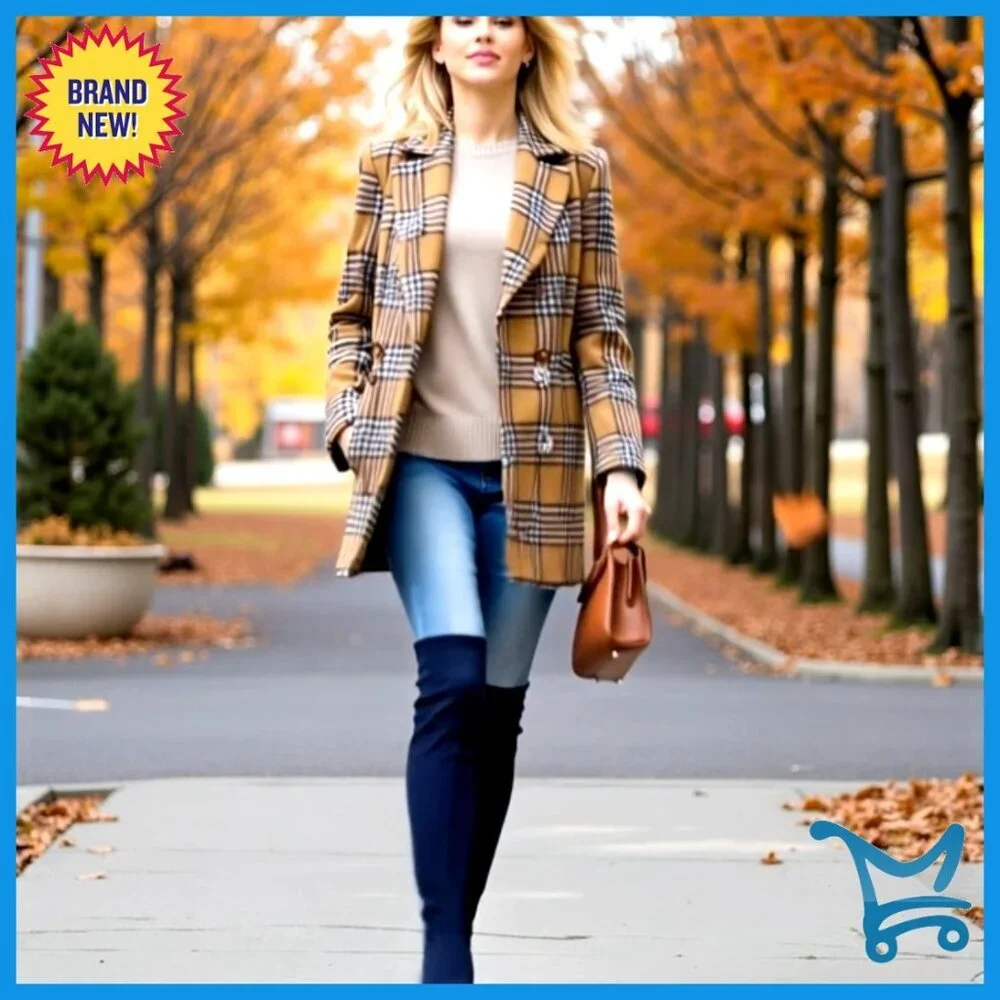 Women's Over the Knee Boots Suede Block Heel Pointed Toe Winter